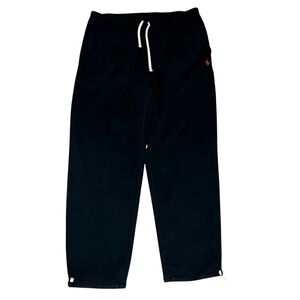 Polo Ralph Lauren Black Sweatpants with Red Logo size 2LT